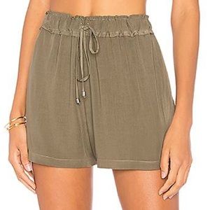 NWT Splendid Voile Shorts in Olive - Revolve
